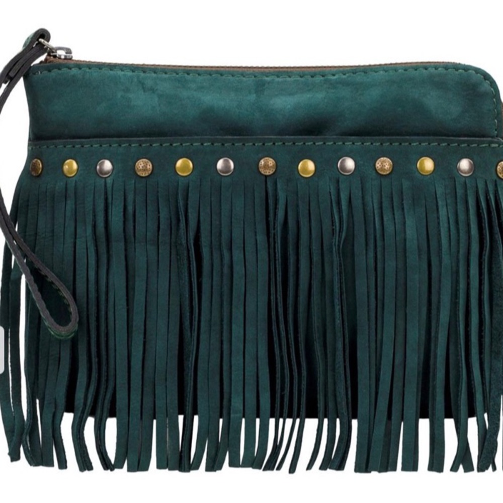 SALE HP PATRICIA NASH HUNTER GREEN ITALIAN SUEDE WRISTLET💗